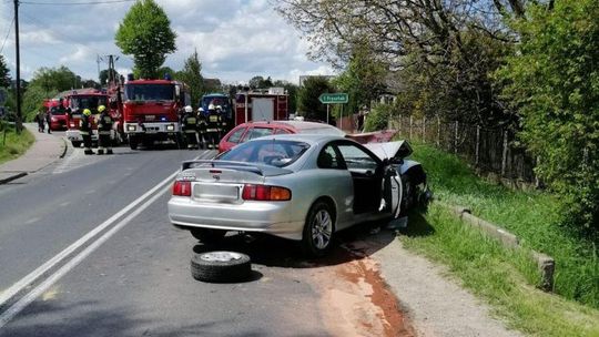 Wypadek z udziałem czterech samochodów w Twierdzy