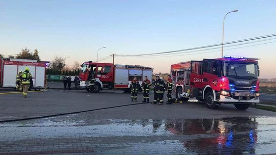 Lutoryż. Pożar samochodu osobowego
