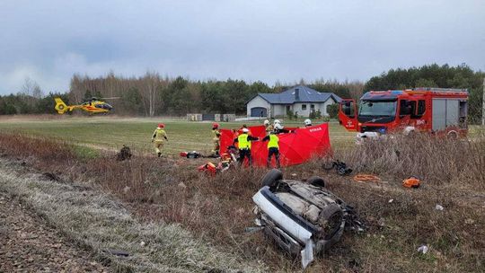 Wypadek w Jadachach. nie żyją dwie osoby