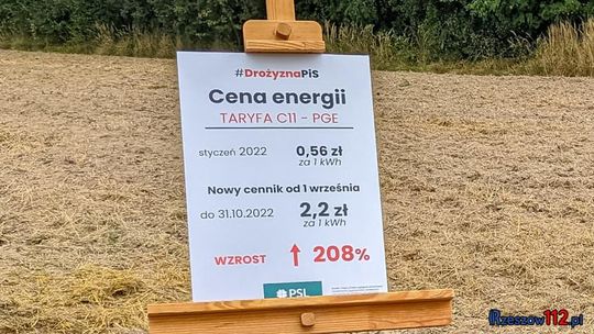 Konferencja Kosiniaka-Kamysza i podkarpackich polityków PSL  nt. cen  energii i nawozów