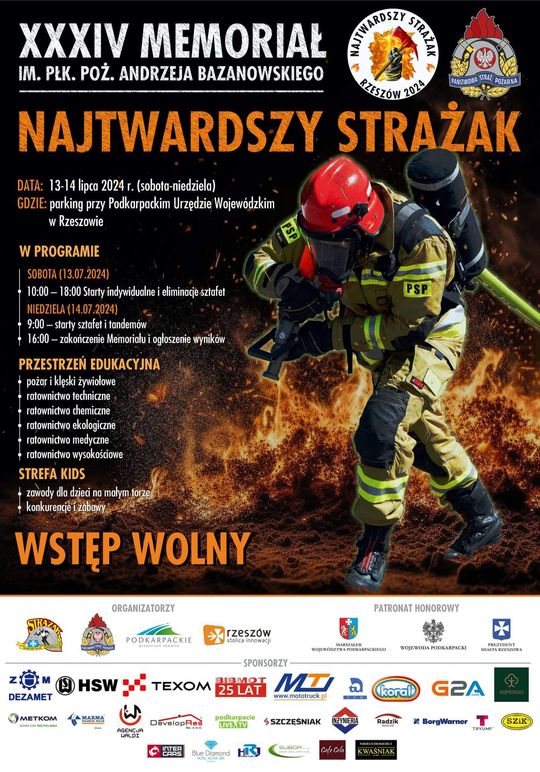 Najtwardszy Rzeszowski Strażak - XXXIV Memoriał im. płk. poż. Andrzeja Bazanowskiego