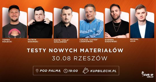 Testy nowych materiałów stand-up