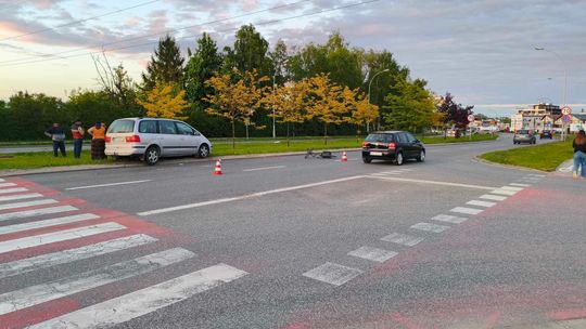 Potrącenie rowerzysty na alei Armii Krajowej w Rzeszowie