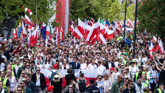Marsz Rafała Trzaskowskiego w Warszawie [FOTO]