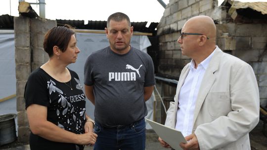 Poseł Dziedzic przekazał krowę poszkodowanym rolnikom