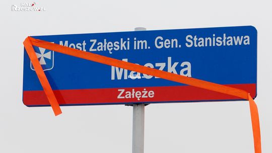 Uroczyste odsłonięcie tablicy z nazwą Mostu Załęskiego im. gen. Stanisława Maczka,