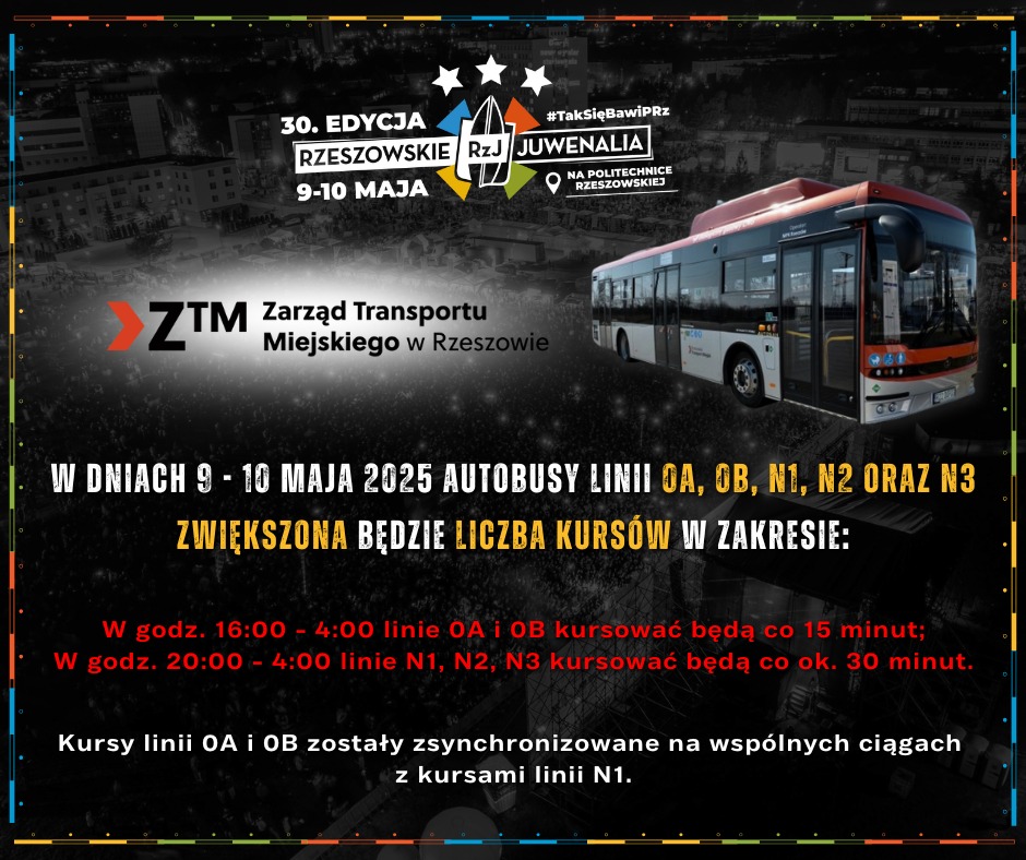 autobus juwenalia rzeszowskie