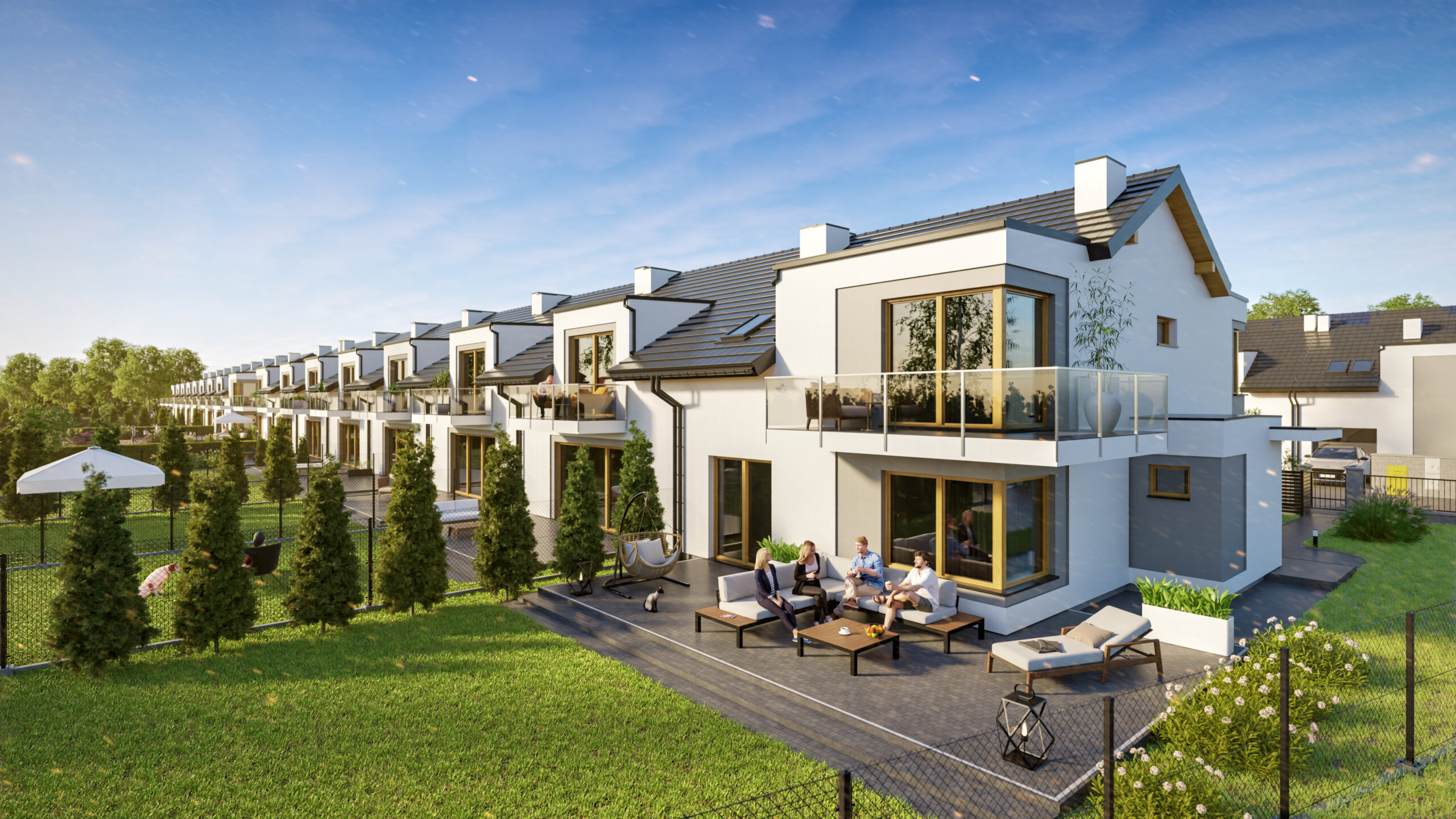 Now osiedle domów szeregowych w Rzeszowie