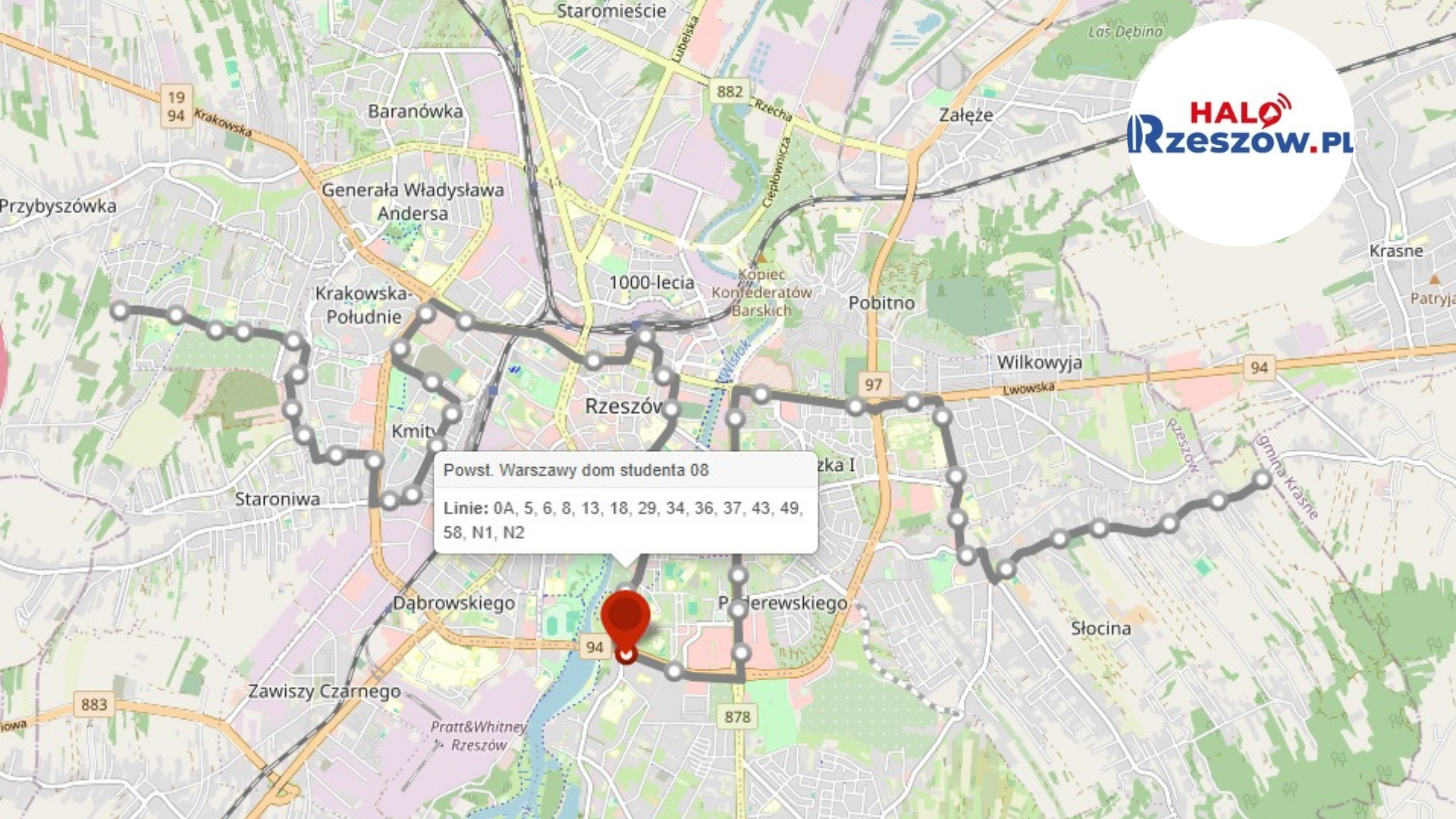 Rzeszów, linia N2