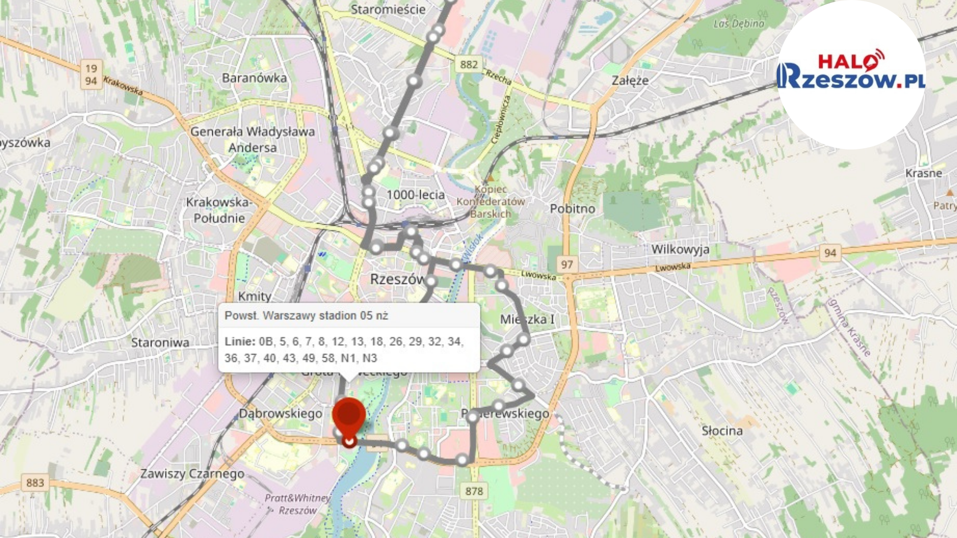 Rzeszów, linia N3