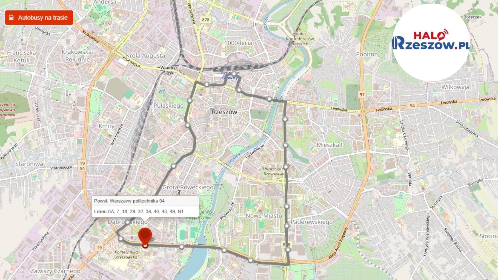 Rzeszów, linia OA