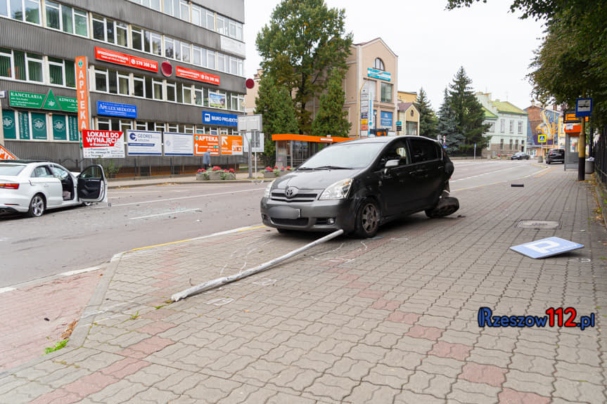 Wypadek na Targowej w Rzeszowie