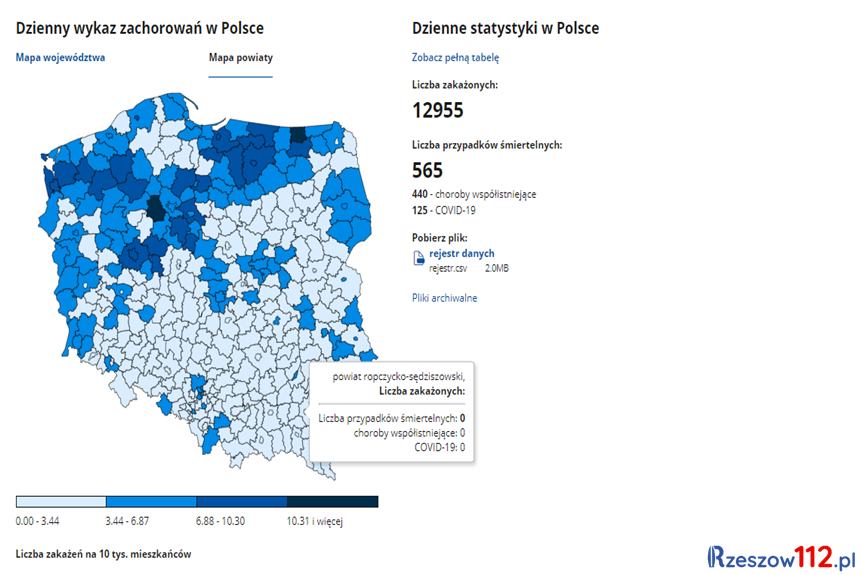 Koronawirus na Podkarpaciu [czwartek, 31.12.2020]