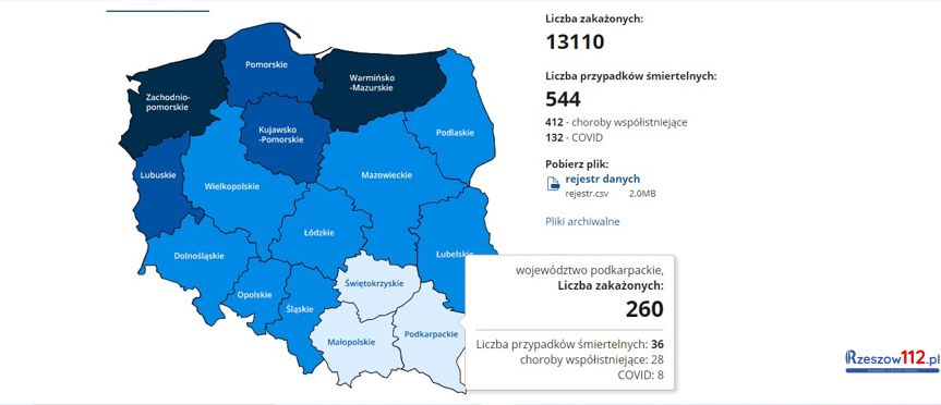 Koronawirus na Podkarpaciu [piątek, 11.12.2020]