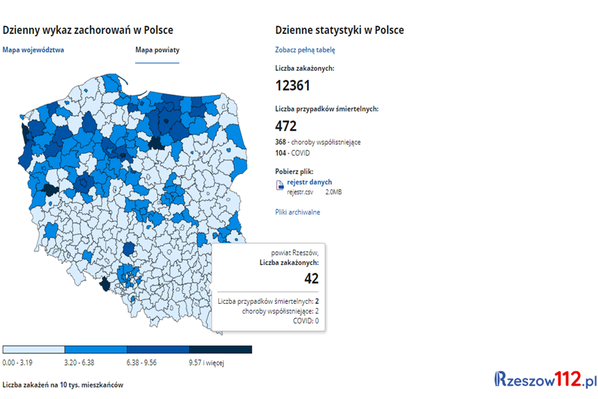 Koronawirus na Podkarpaciu [środa, 23.12.2020]