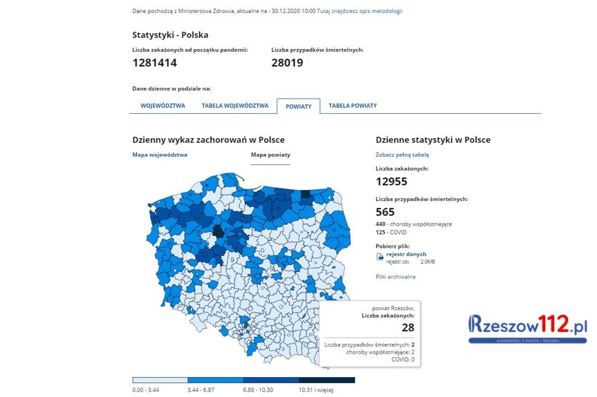 Koronawirus: Drastyczny wzrost ilości zgonów w kraju