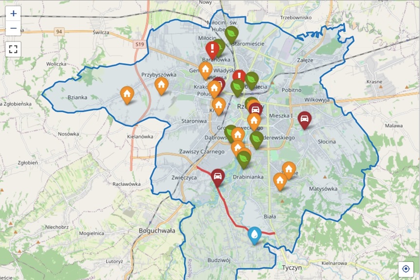 Mapa punktów zapalnych Rzeszowa!