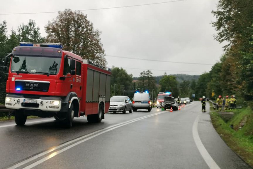 Wypadek na DK19 w Wyżnem