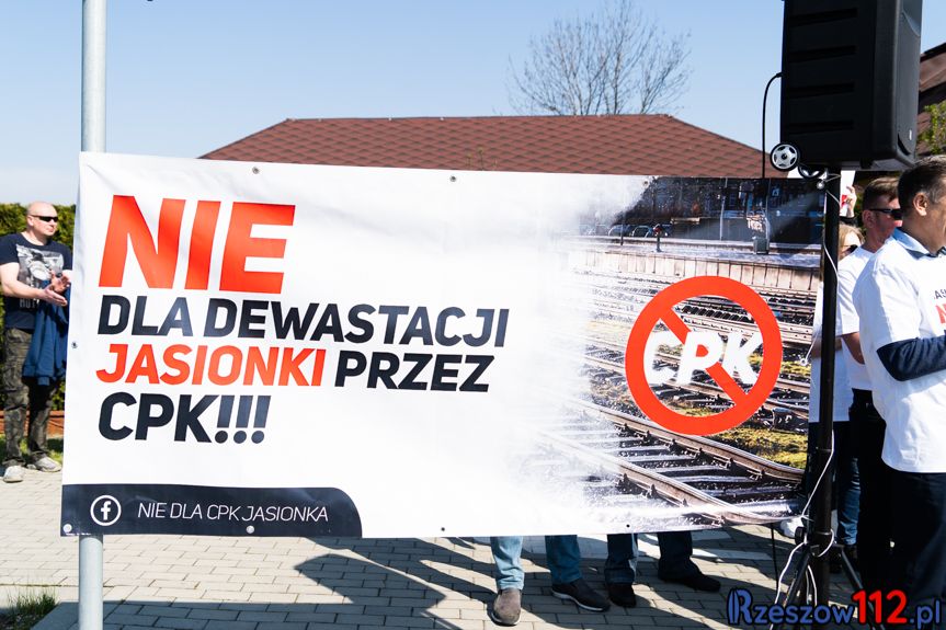 protest mieszkańców jasionki