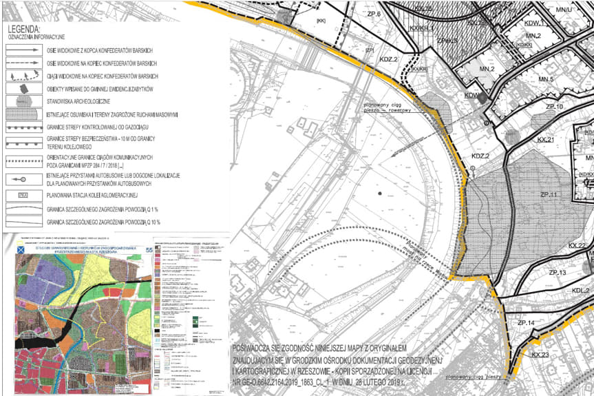 plan dla Kopca Konfederatów Barskich