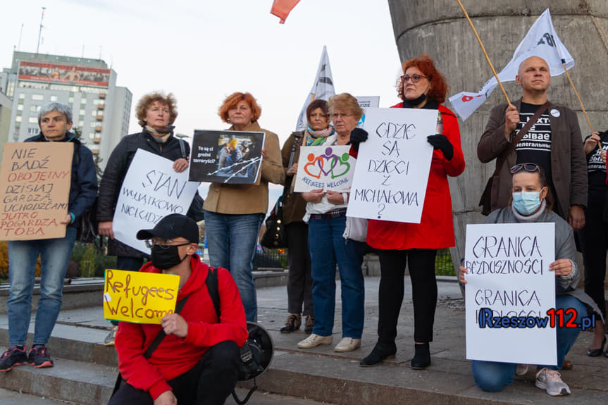 Rzeszowianie demonstrowali w obronie uchodźców