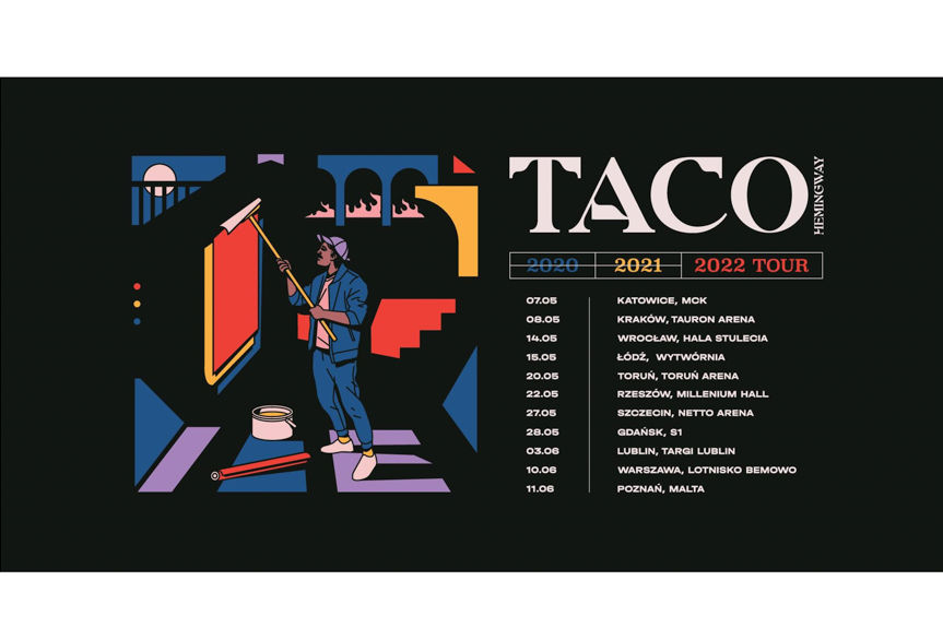 plakat trasy koncertowej Taco Hemingway'a