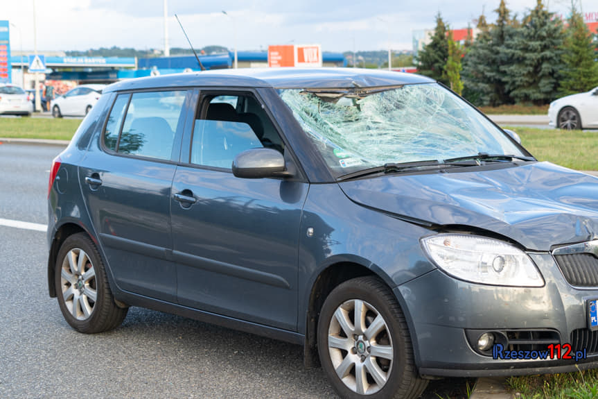 Wypadek rowerzysty na Armii krajowej w Rzeszowie