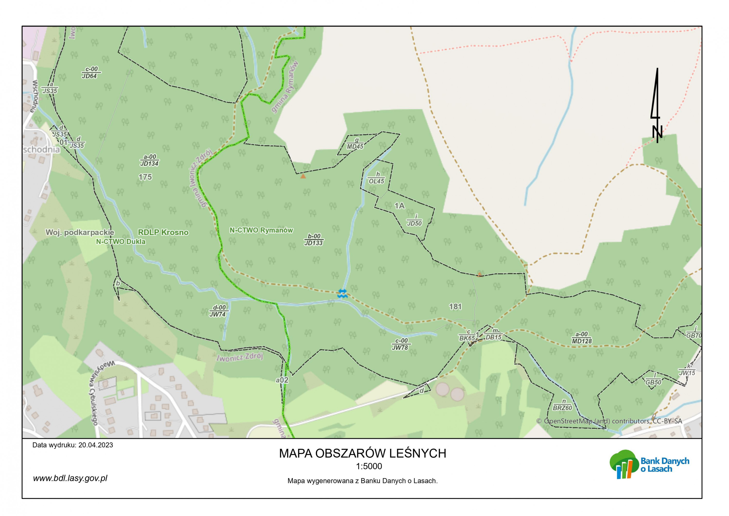 Las Piekliska mapa